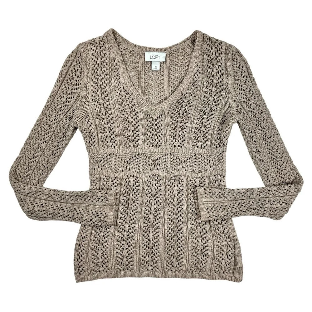 Vintage V Neck Knit Sweater